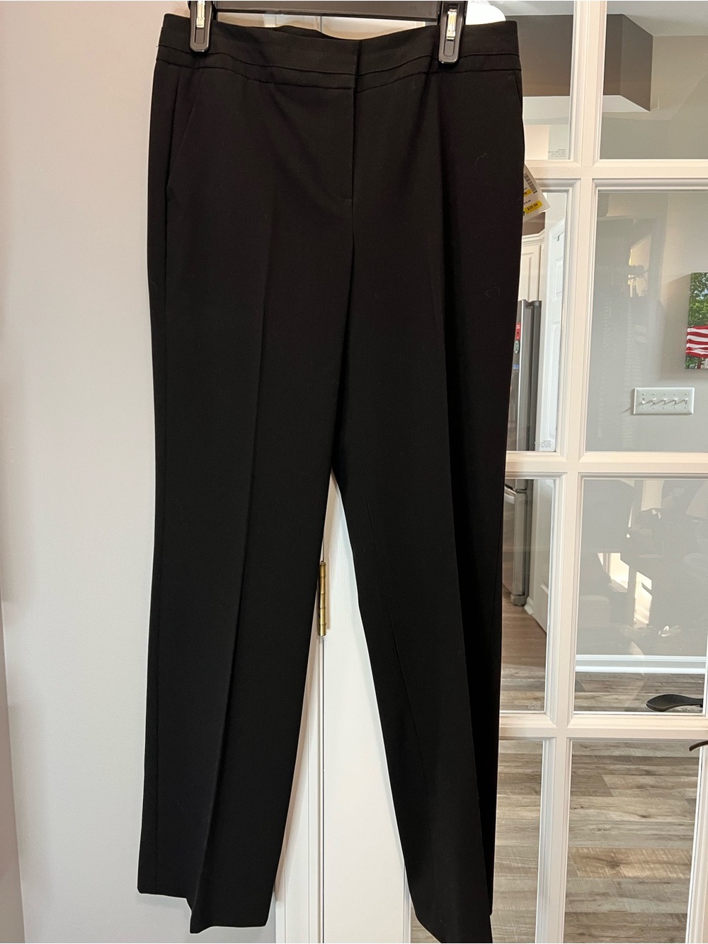 Sharagano Black Straight-Leg Dress Trousers size 8 NWT